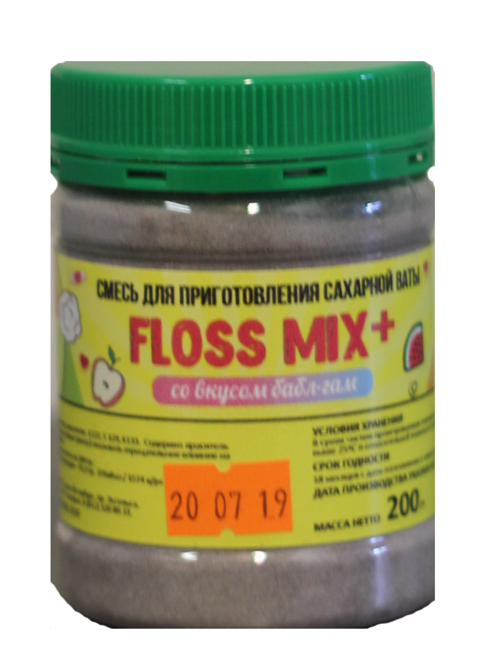 Пищевой краситель-ароматизатор FlossMix  Банан, 200 гр.